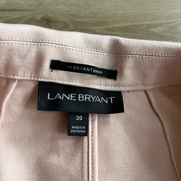 Lane Bryant The Bryant Blazer One-Button Pale Pink Career Classic Blazer Sz 20 - Picture 3 of 10